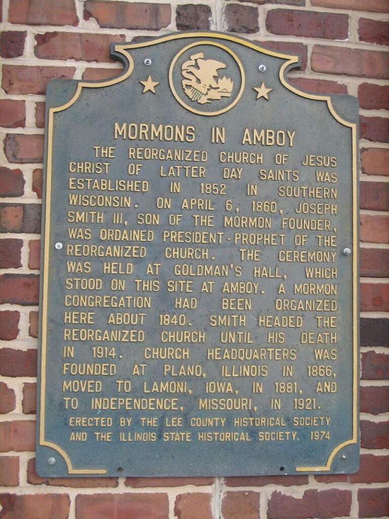 Mormon Plaque