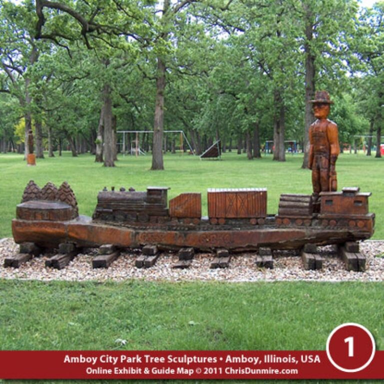Amboy City Park Wood Carvings