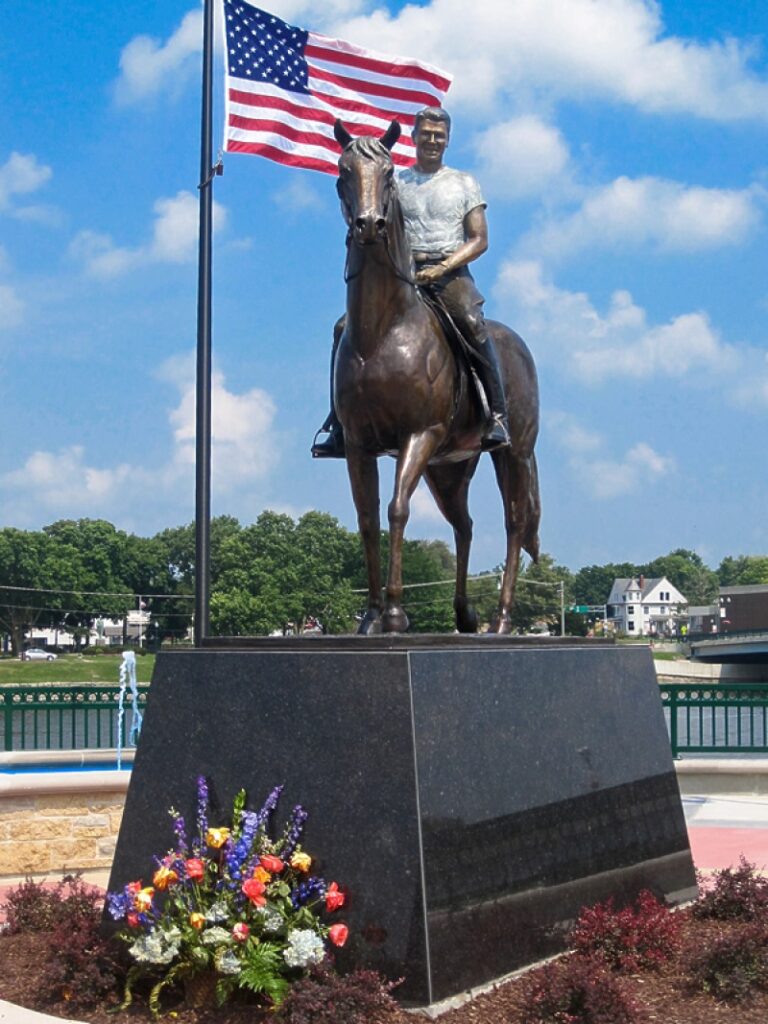 ‘Begins the Trail’ Reagan Statue