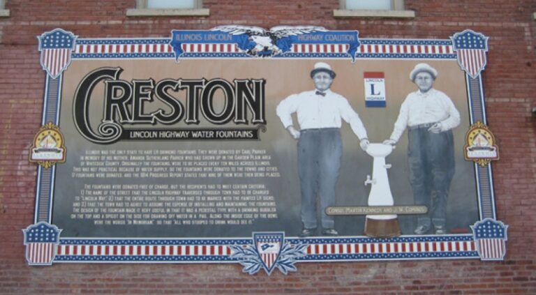 Creston Lincoln Hwy Interpretive Mural & Gazebo